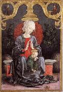 Cosimo Tura Madonna and child in a tradgard